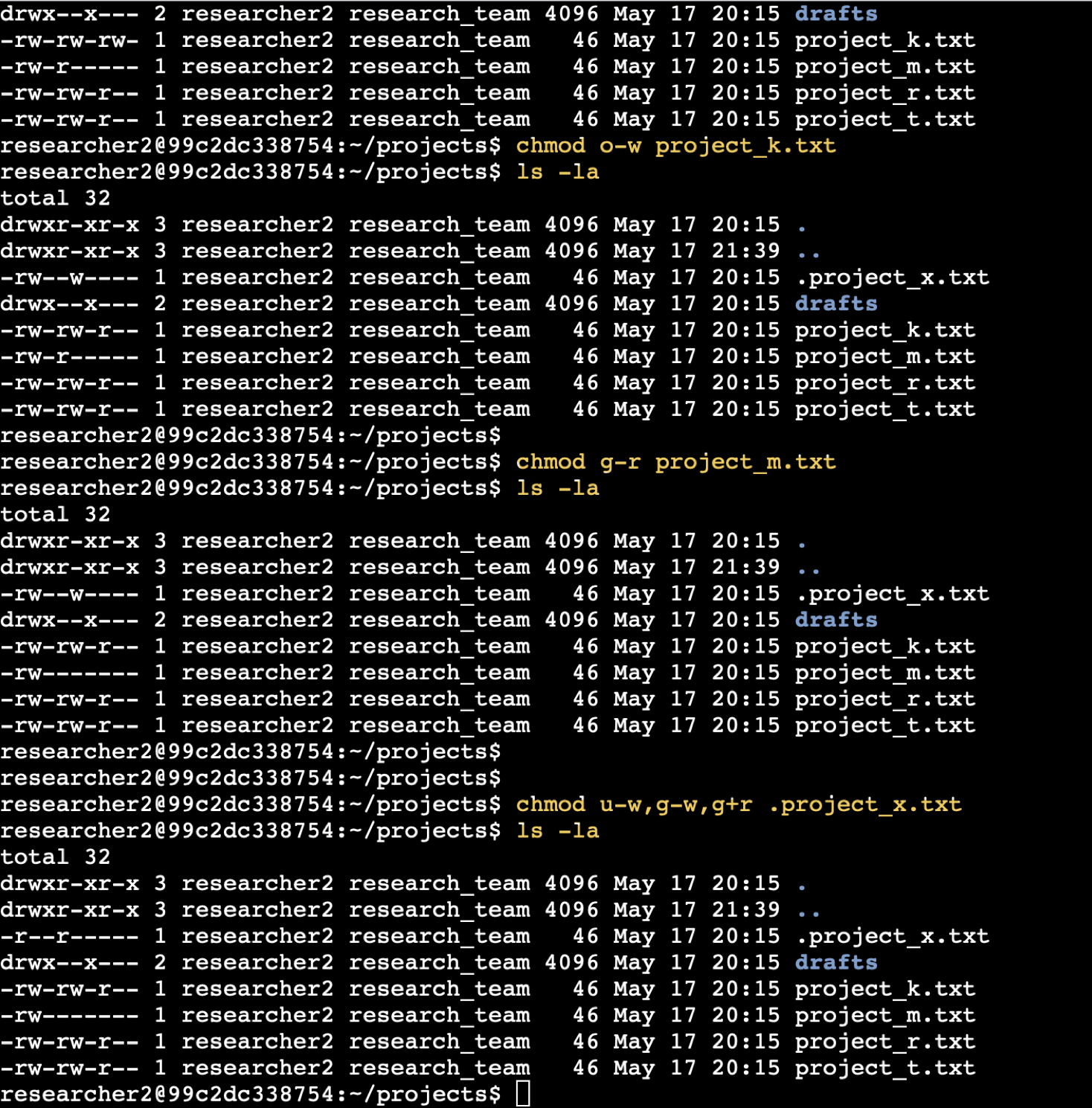 Change Permissions