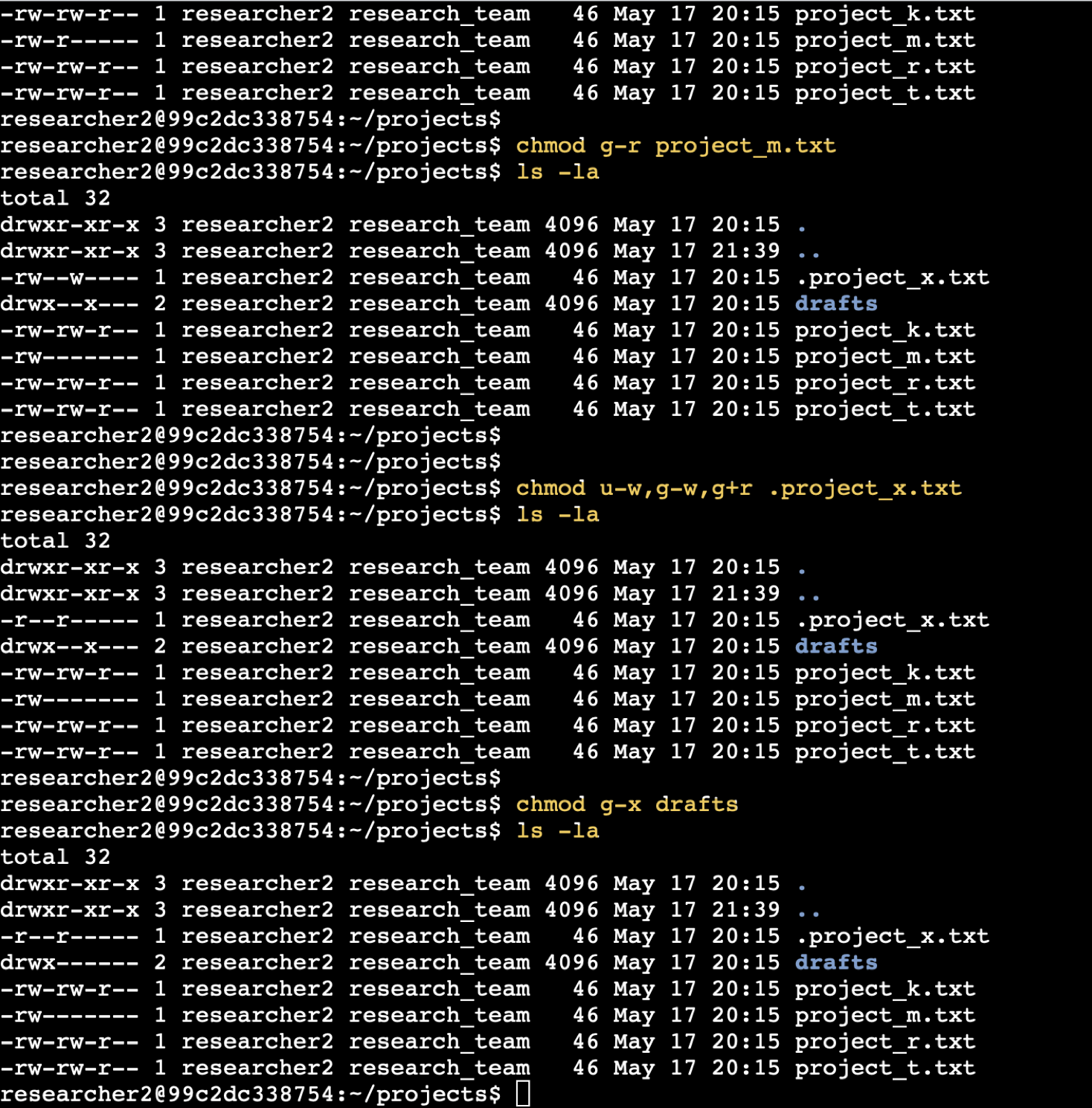 Hidden File Permissions